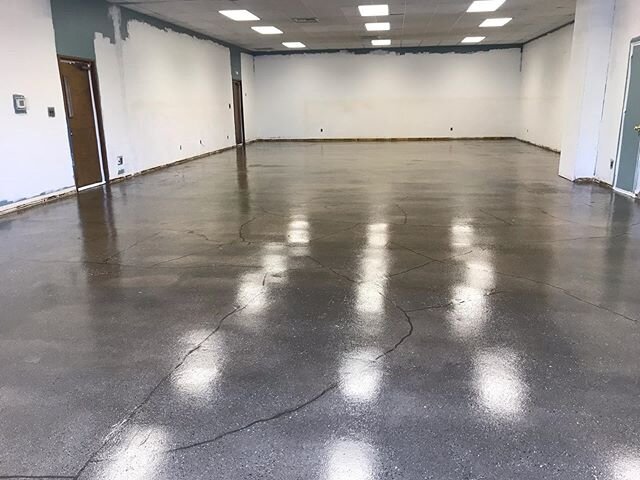 An 1,800 sq ft floor project we completed for a Church in Wenatchee, Wa 
Acrylic Urethane Sealant used from Concrete Solutions 2 coats