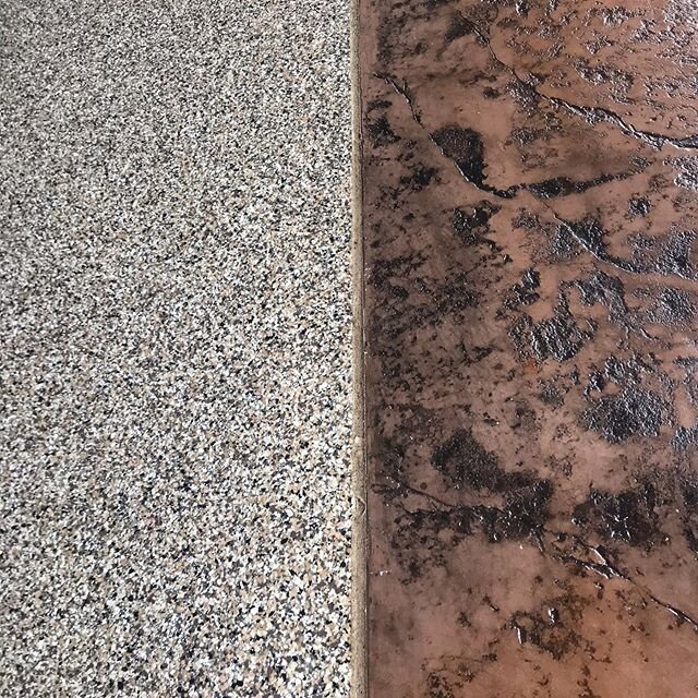 Epoxy Flooring Project Before &amp; After. #remodel#garage #project #concrete #colorflake