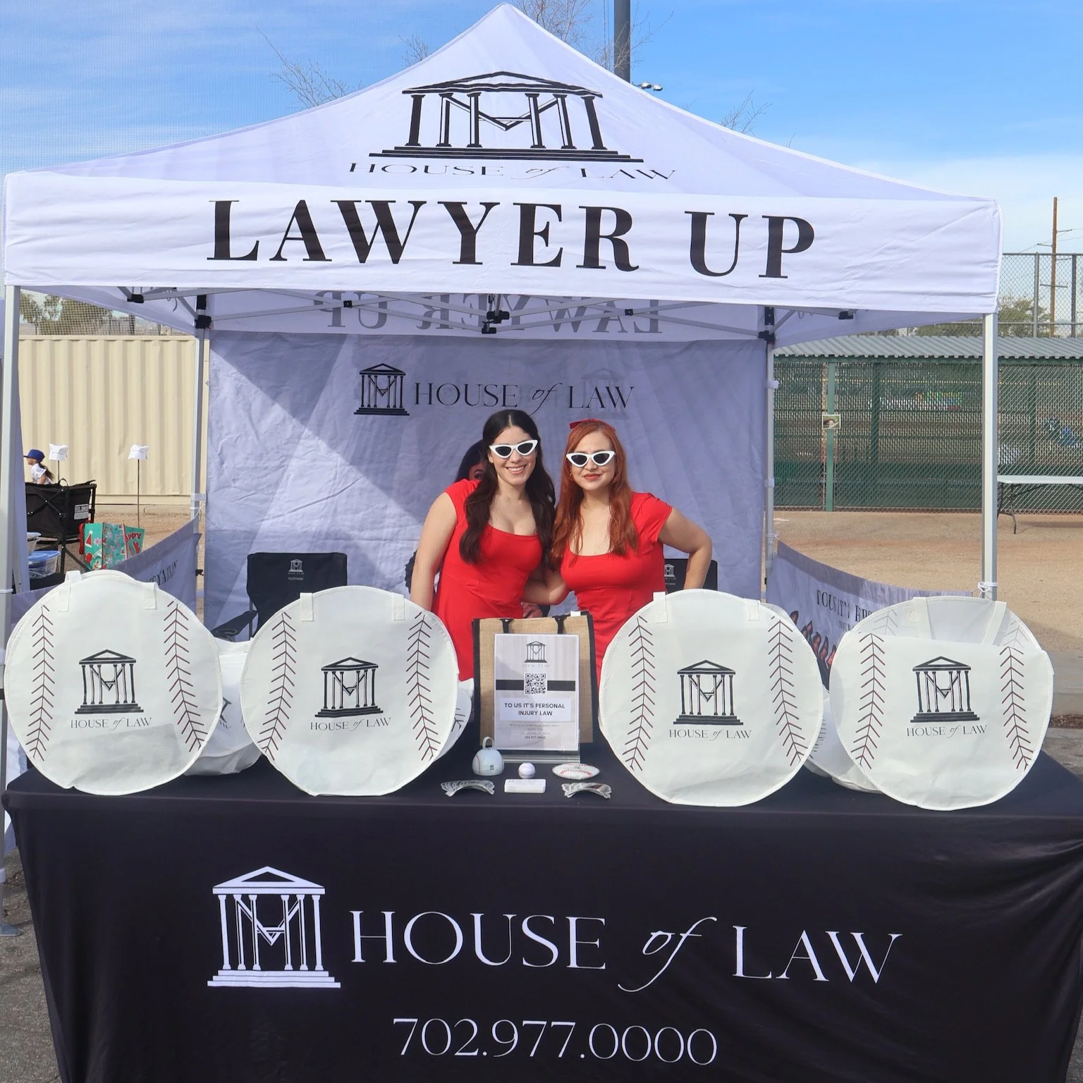 House of Law booth at Las Vegas Little League event