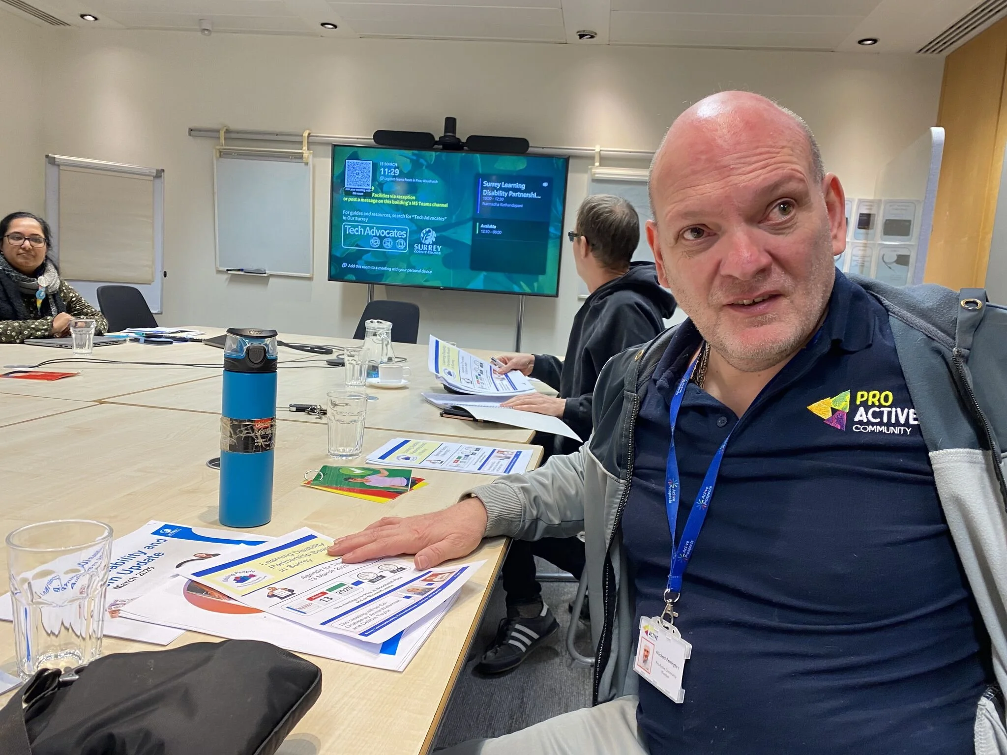 Michael represents Pro -Active Community at his first Learning Disability Partnership Board meeting