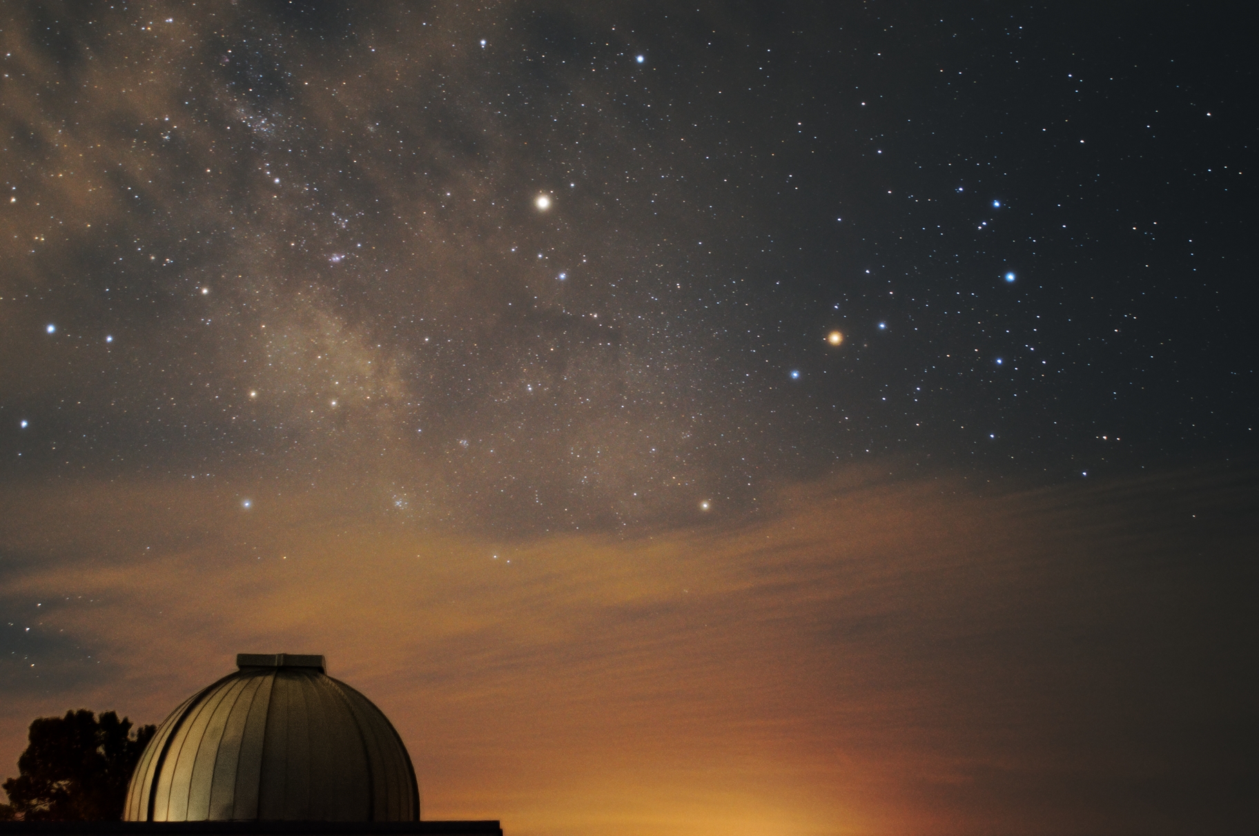 Sagittarius region at 18mm over the Lake Afton Observatory. Static tripod exposure from July 2017
