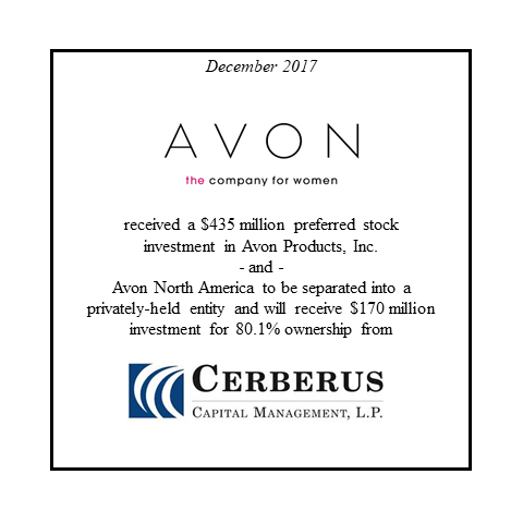 Avon Products Cerberus Capital