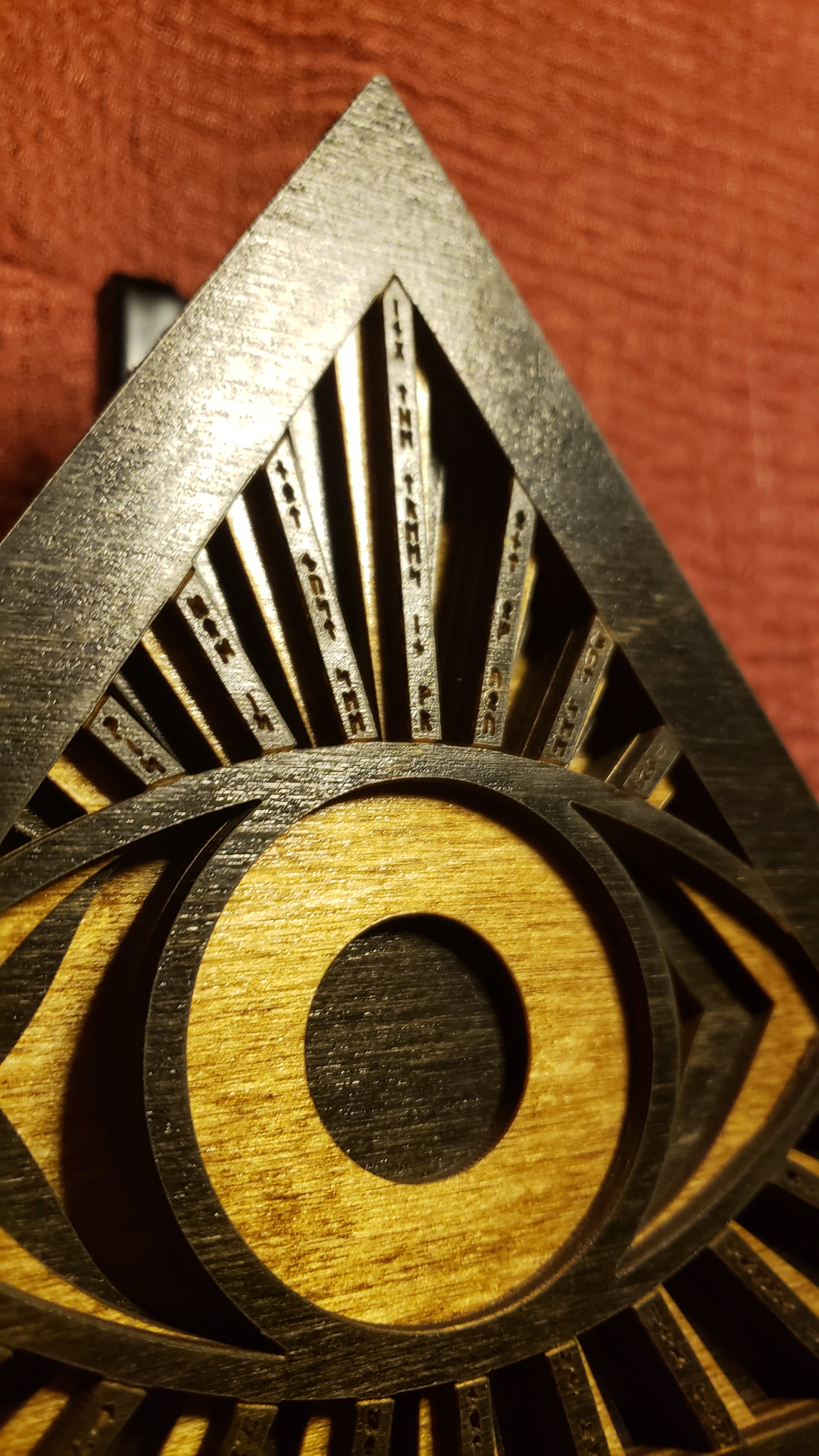 Third Eye Triangle With Runes