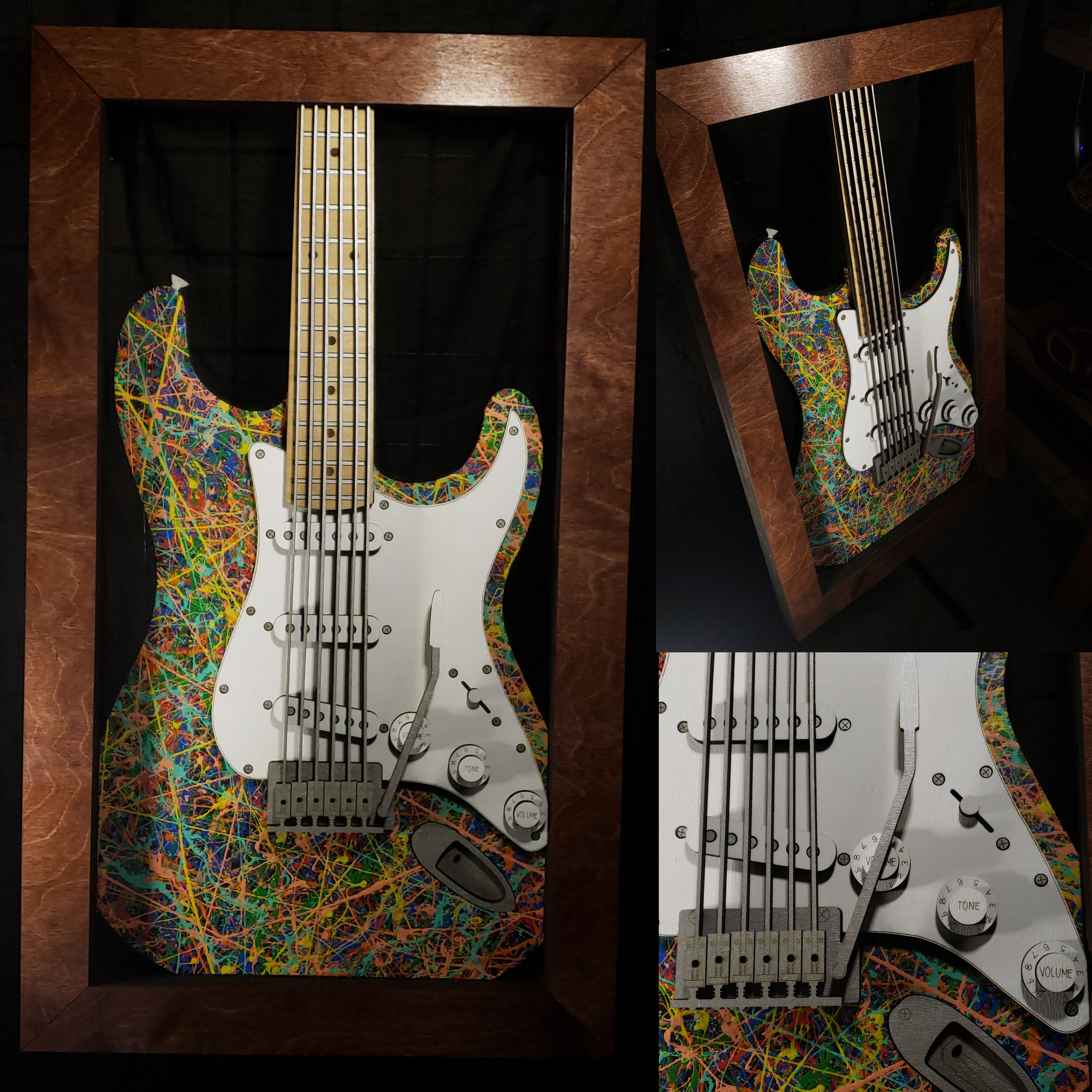 Splatter Paint Stratocaster 29x15". 