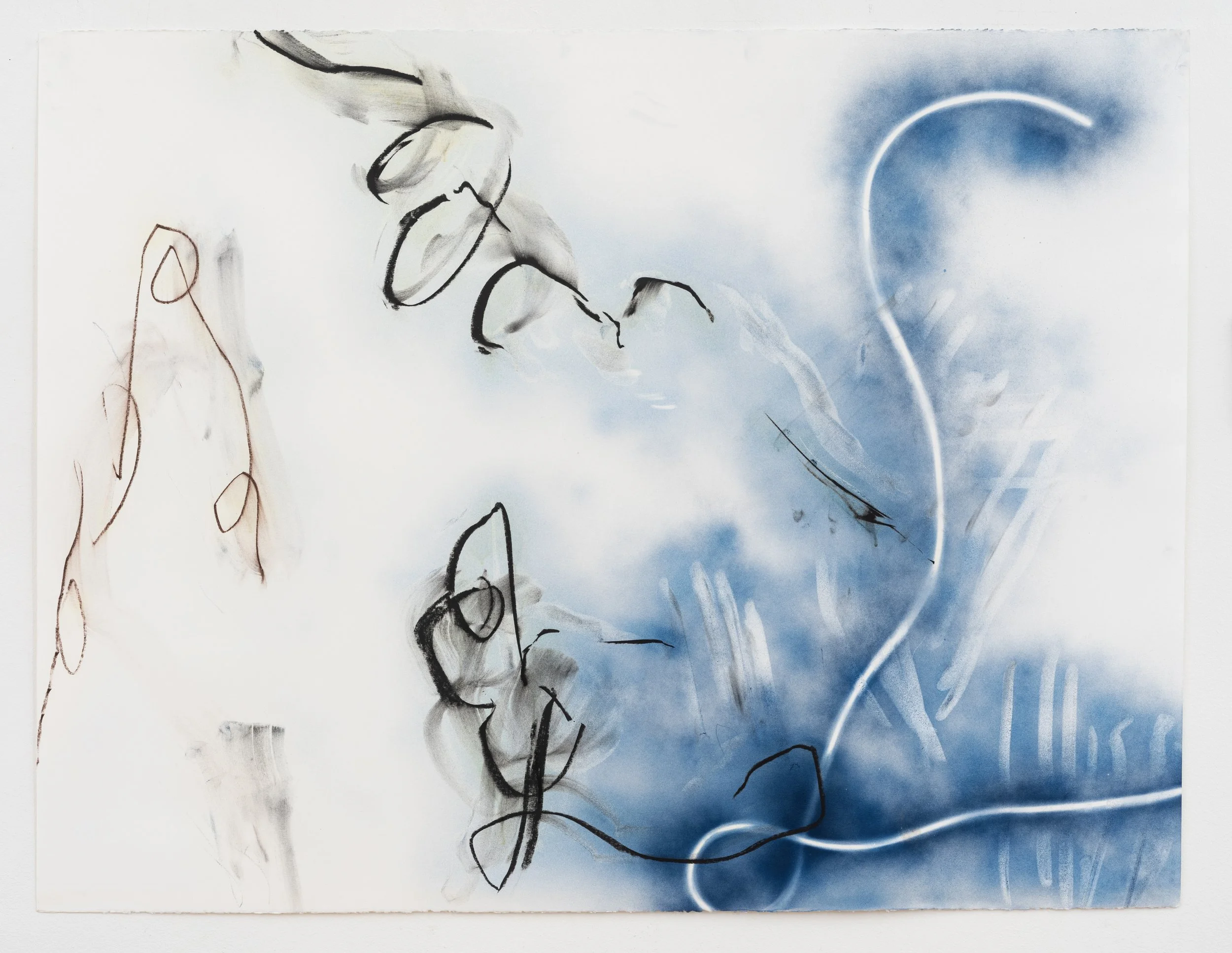 Blue Calligraphy I, 2015