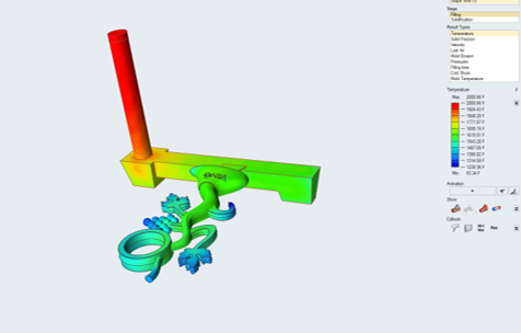 Filling Simulation, courtesy of Altair Inspire Cast