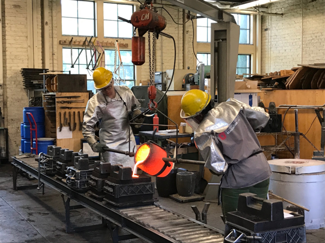 Metal pouring