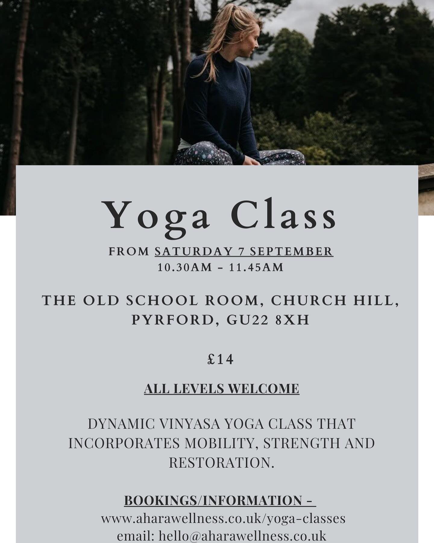 Saturday morning yoga class - 10.30-11.45 - vinyasa flow - all levels welcome! Link in bio to book 💚
~
#surreyyoga #surreyyogateacher #surreyyogaclass #yoga