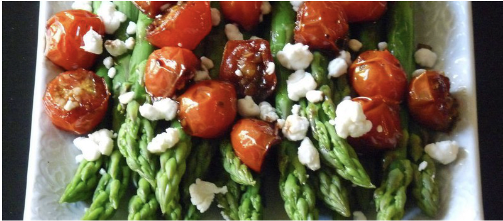 Asparagus with Balsamic Tomatoes