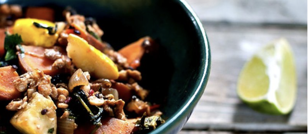 Summer Stir Fry with Sweet Potato &amp; Tempeh