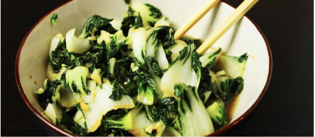 Bok Choy in Garlic Tamari Sauce