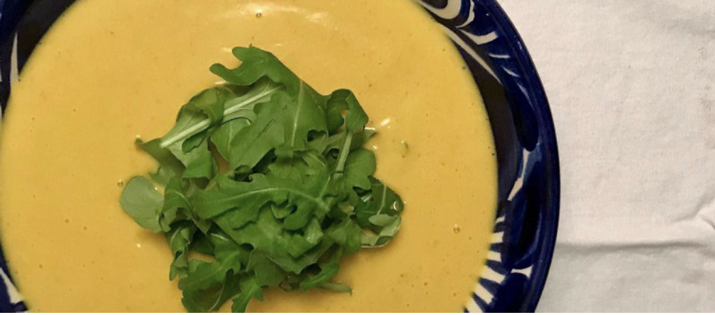 Cashew Cream of Turmeric Cauliflower Soup