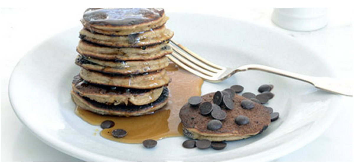 Banana Chocolate Chip Pancakes