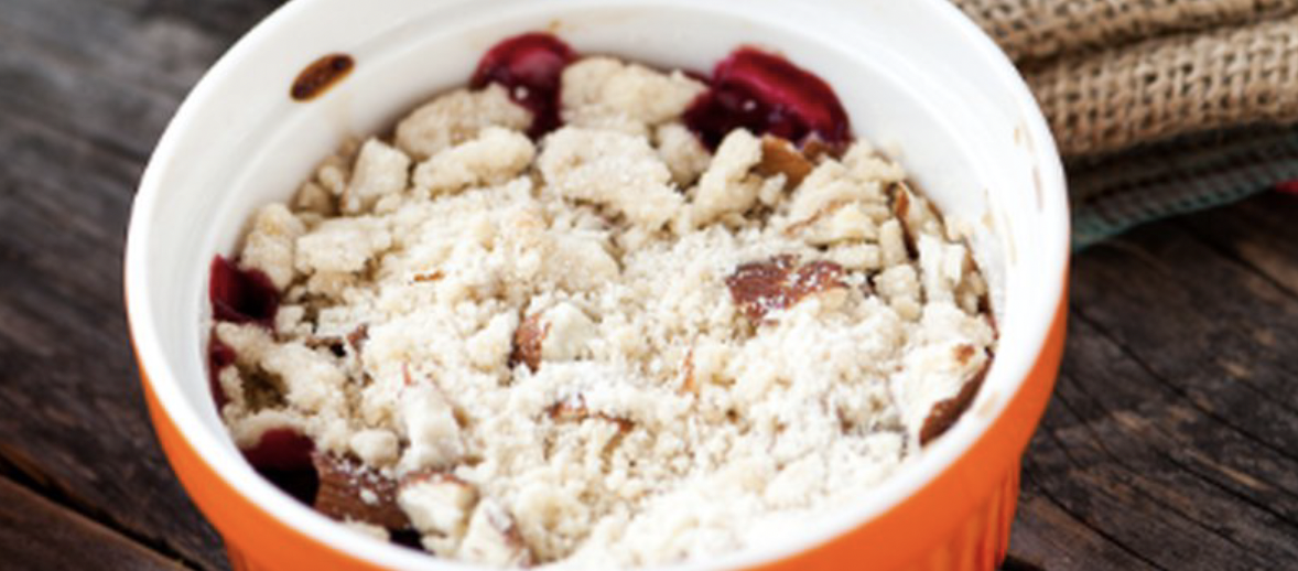 Strawberry Rhubarb with Banana Cashew Cream