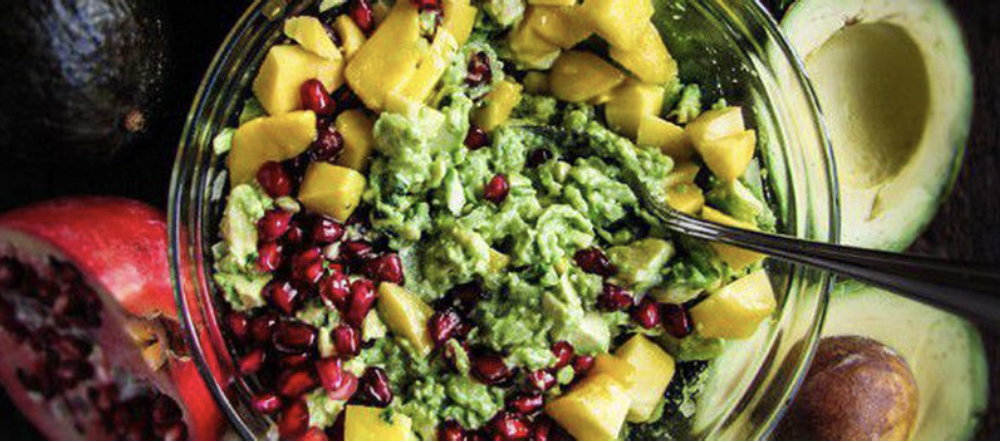 Mango Pomegranate Guacamole