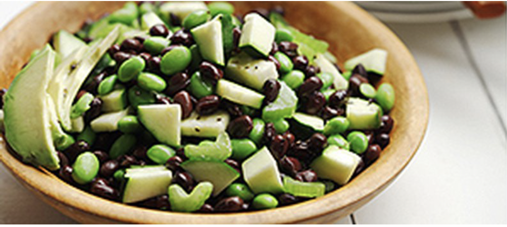 Black Bean and Edamame Avocado Salad