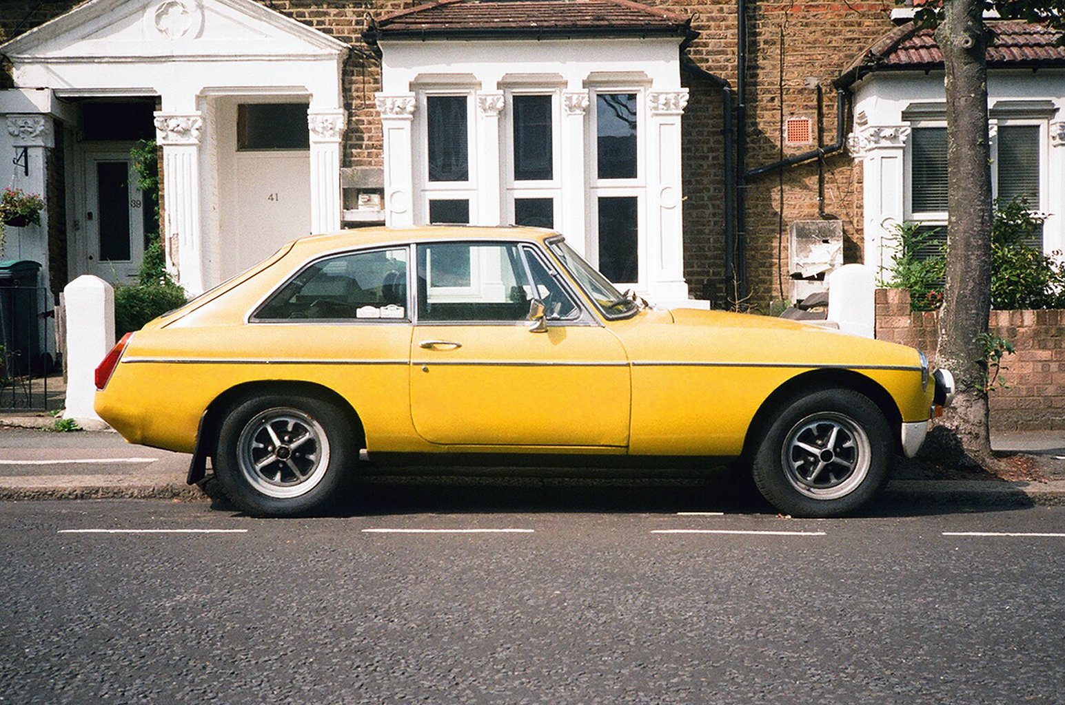  Yellow MG in London - UK 