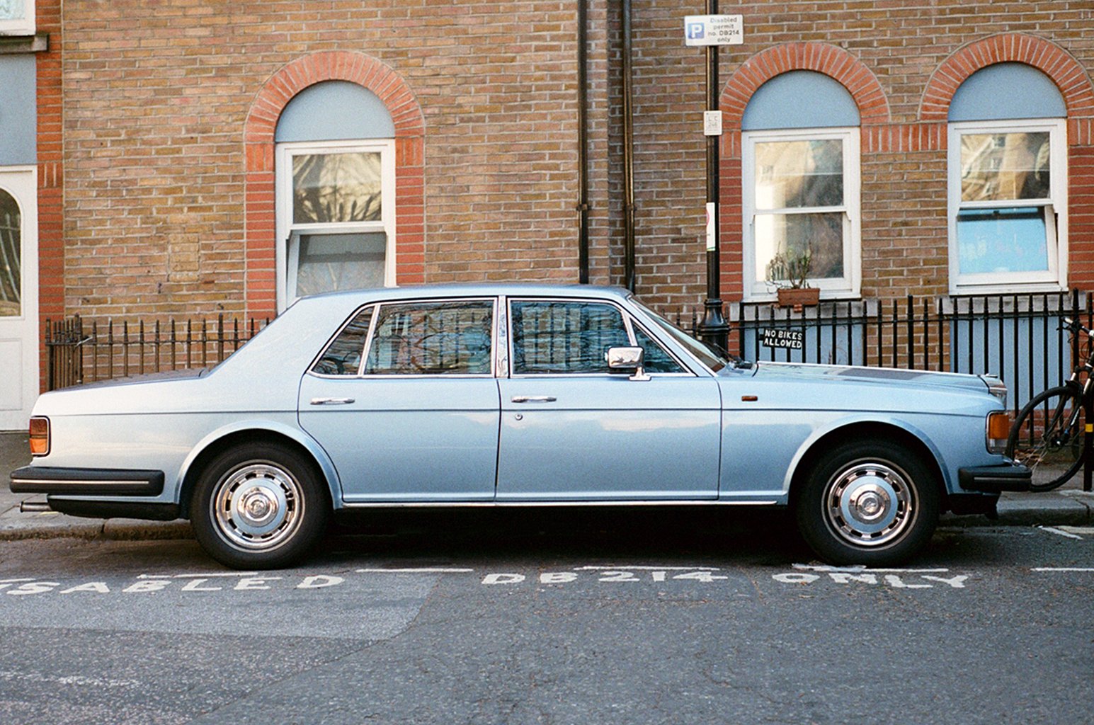  Light Blue Rolls Royce in London - UK 