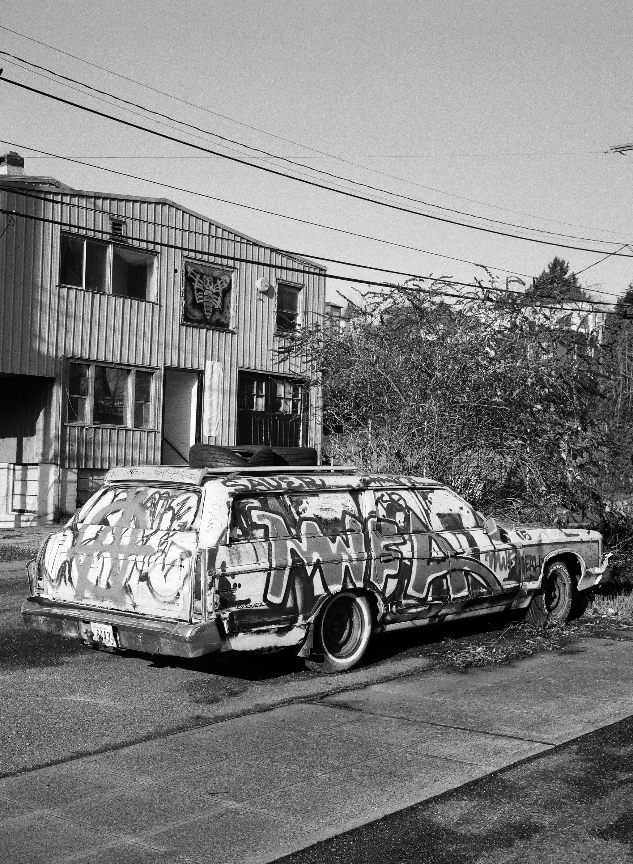  Abandoned Ford Country Squire in Seattle - USA 