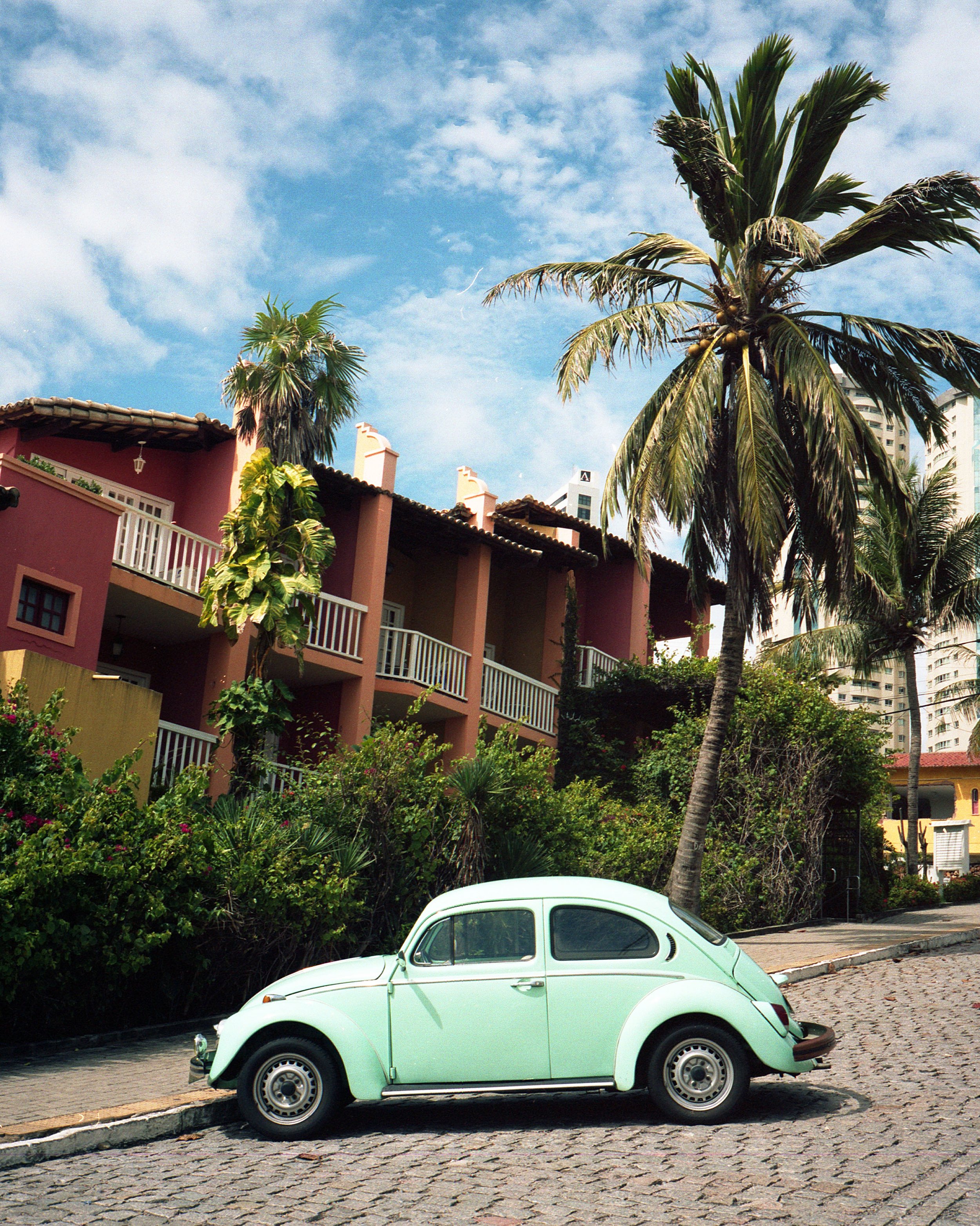  Light Green Fusca in Natal - Brazil 