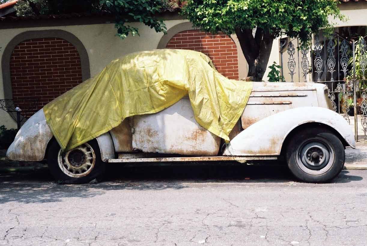  Covered Old Ford in Sao Paulo - Brazil 