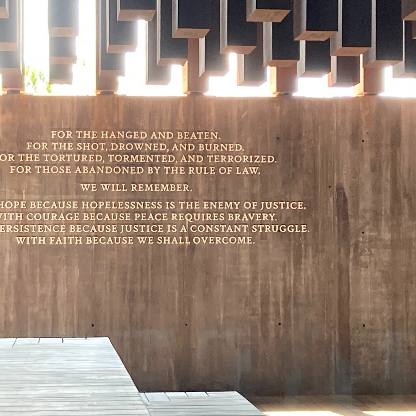 At the &ldquo;National Memorial to Peace and Justice&quot; in Montgomery, Stevenson managed to portray our darkest moments while simultaneously shedding light on our path forward.