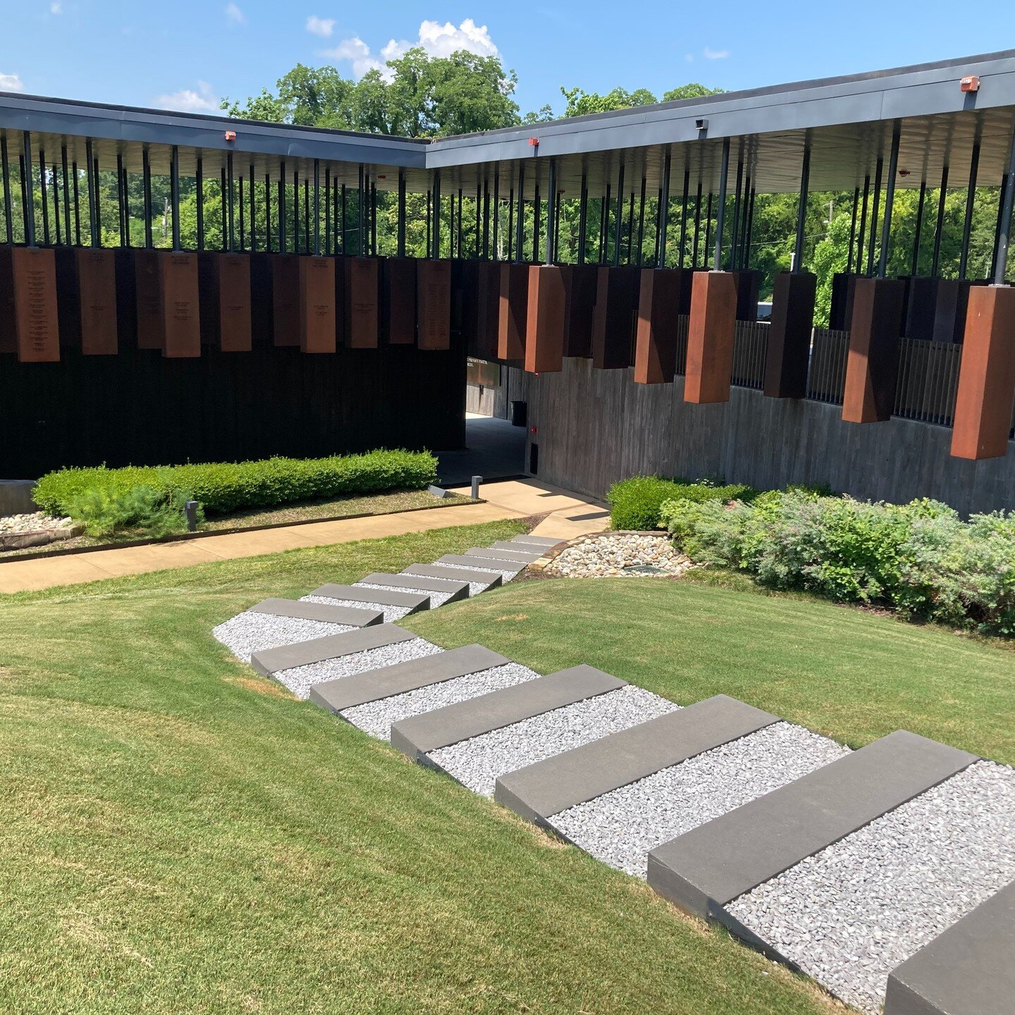 The Equal Justice Initiative&rsquo;s &ldquo;National Memorial to Peace and Justice&quot; features 800 six-foot steel monuments, each representing a county where race-based murder occurred, each etched with the names of those tortured and killed. 

Th