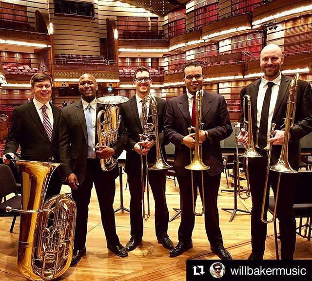 Happy to be back in Kuala Lumpur playing with the MPO and this great trombone section. This weeks program included #mahler symphony no. 7 followed by Prelude to die meistersinger by #wagner. Not a bad week to play the tuba!

#malaysia #kualalumpur #m