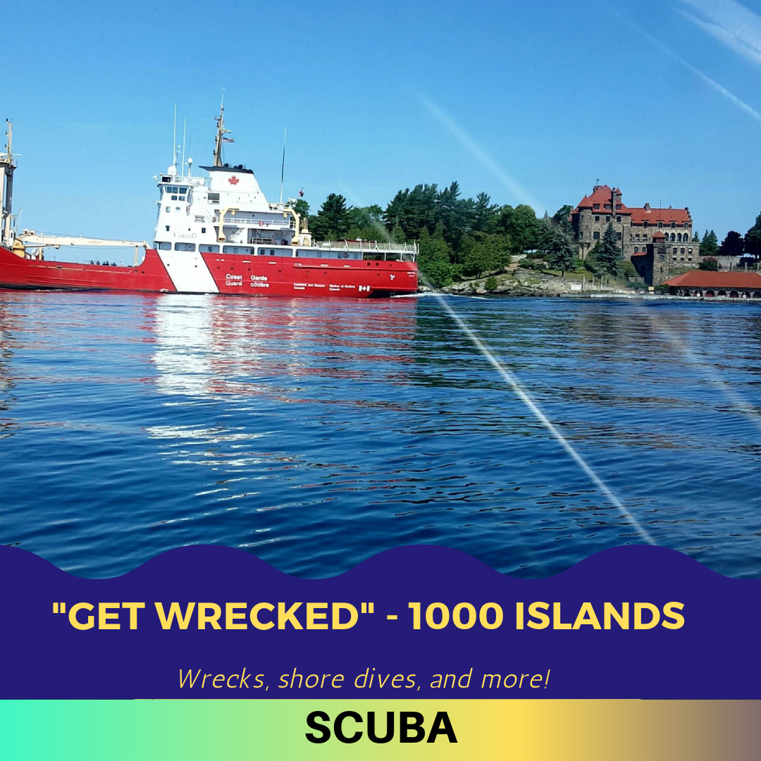 1000 Islands (St. Lawrence River), NY A freshwater wreck-diving paradise in our own New York backyard.