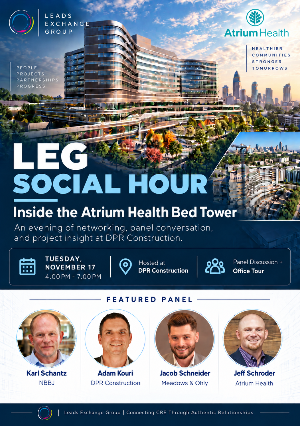 Social Hour Event | Inside the Atrium Health Bed Tower