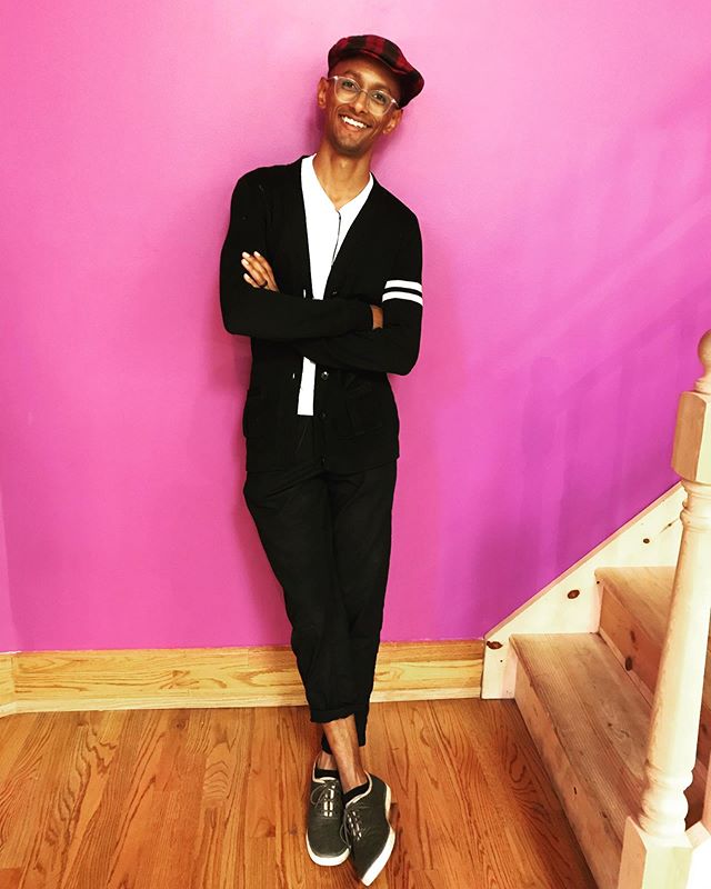 Our company member, @_lewi_g is ready to perform at @ysbdclub412 20th year anniversary dance party thanks to generous vintage donation by @vavavavoon!!!