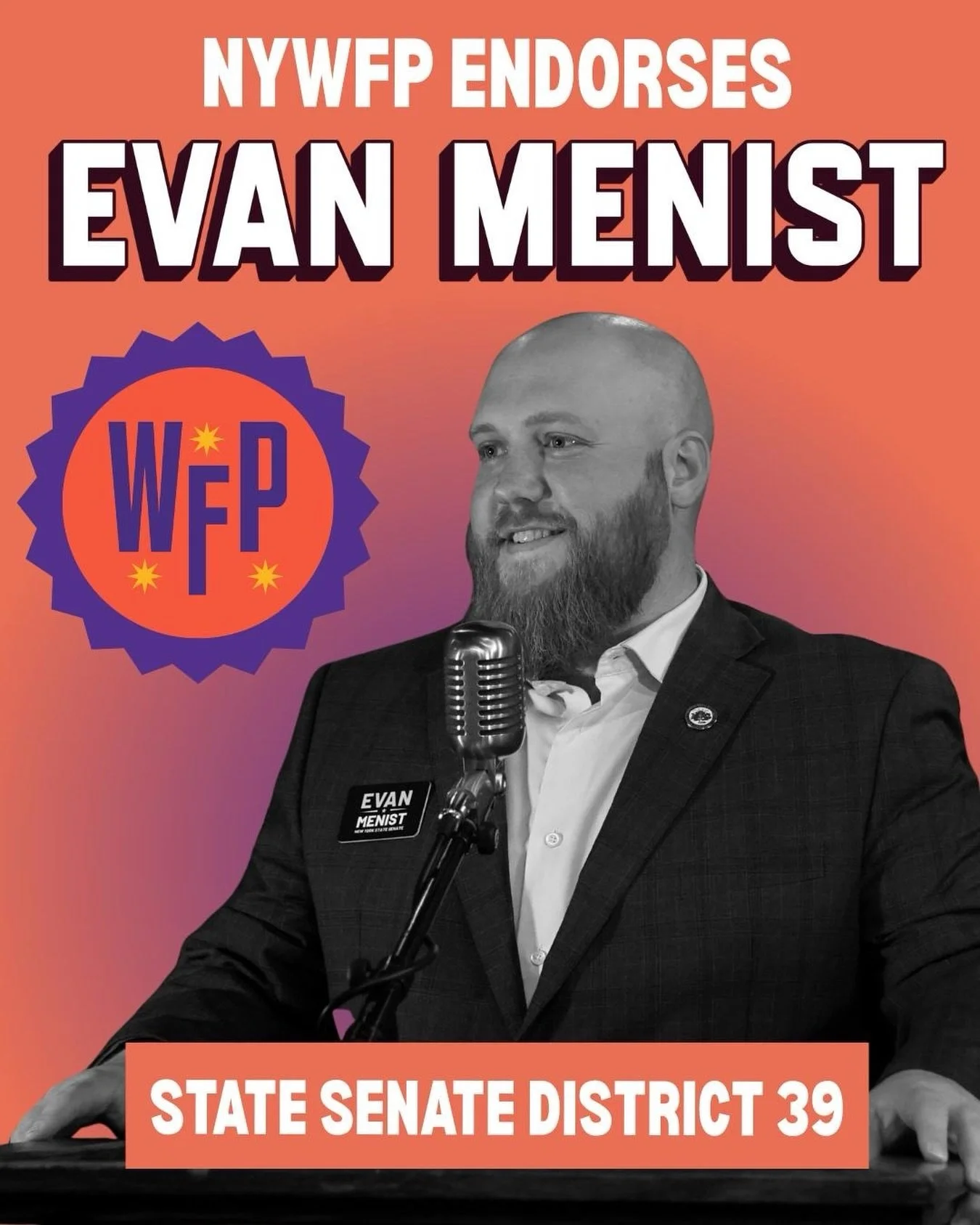 I&rsquo;m honored to receive the endorsement of @nywfp! At a time when families are struggling with rising costs and federal attacks on our communities, we need bold leadership that delivers real results &mdash; a home we can afford, universal childc