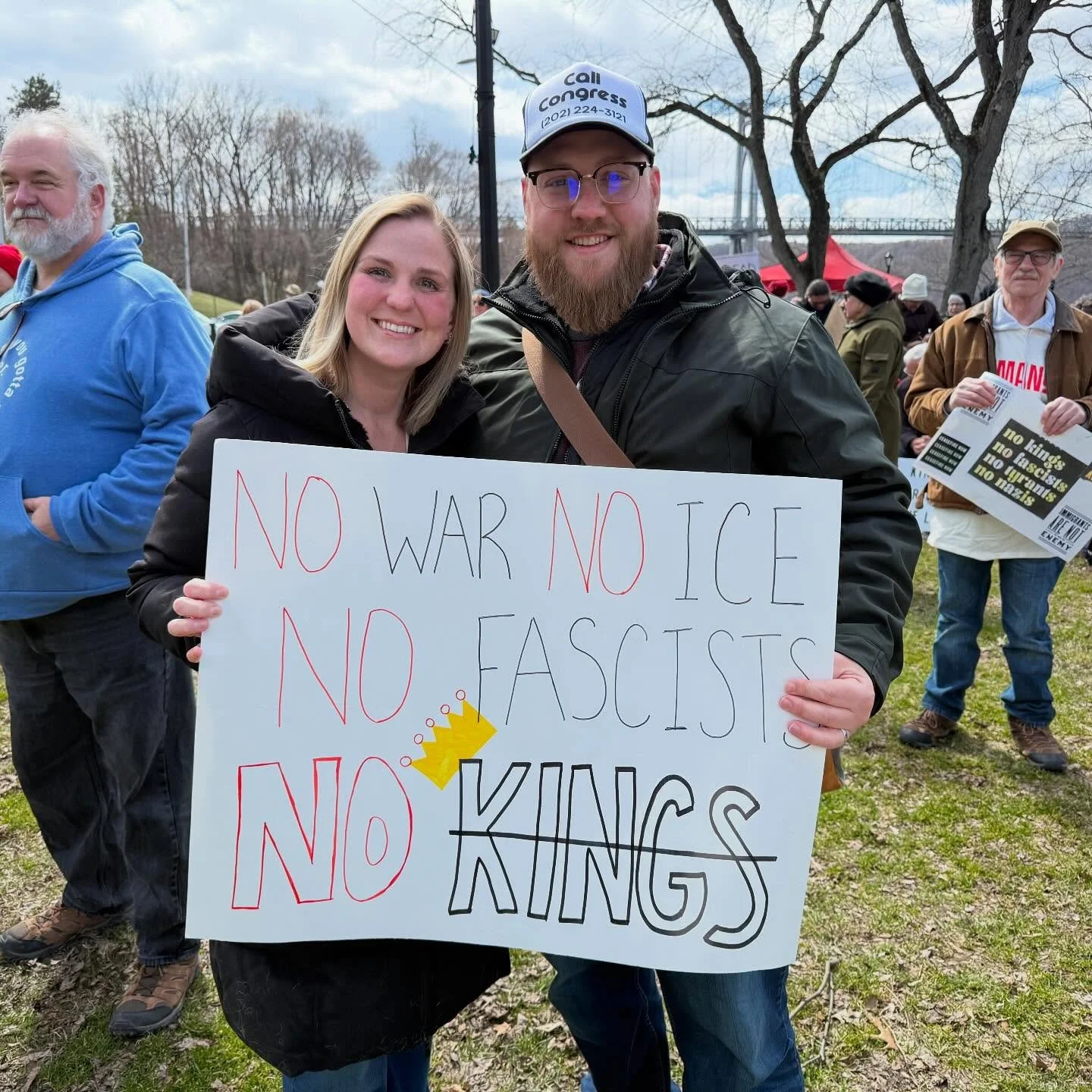 No war. No ICE. No fascists. NO KINGS.
