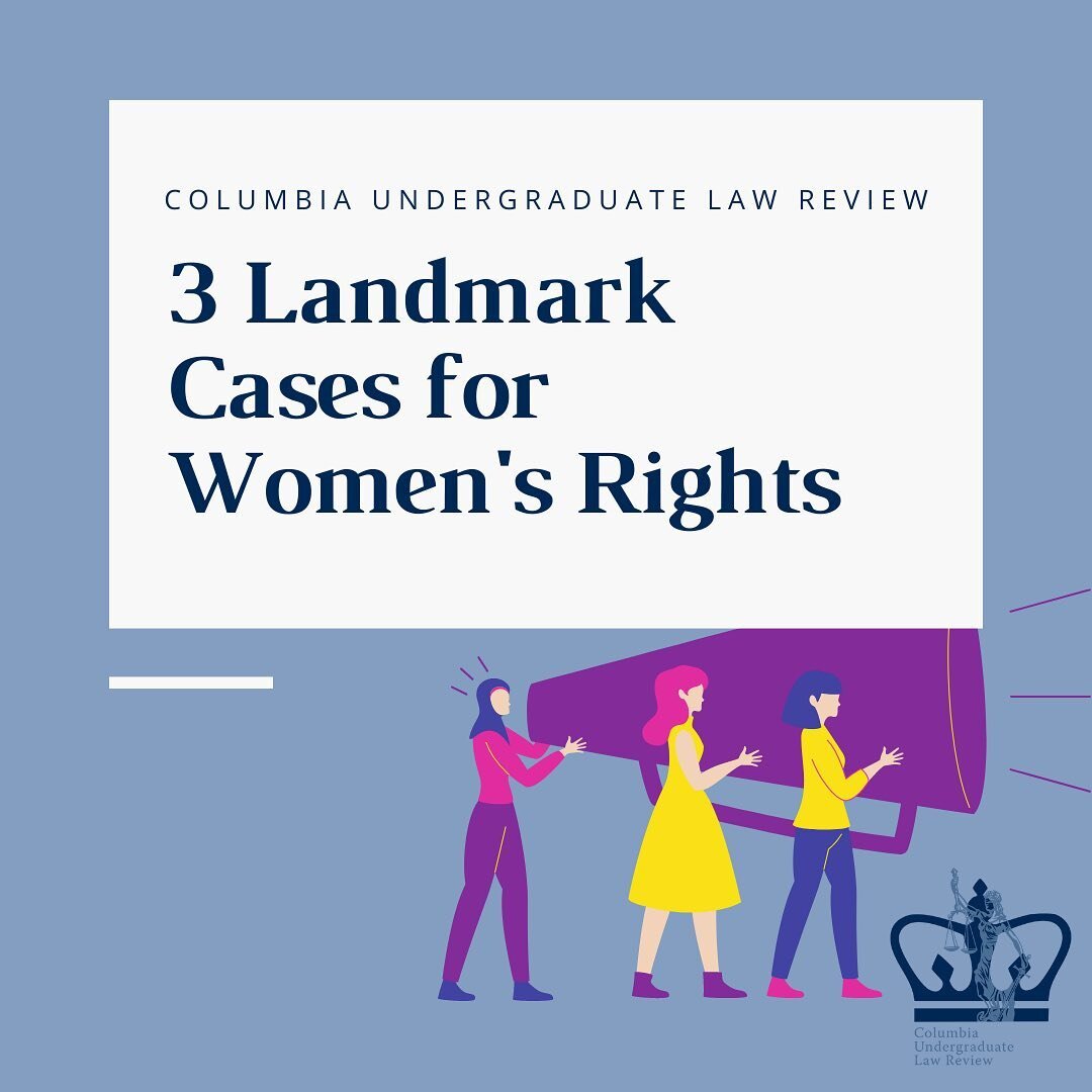 As Women's History Month comes to a close, CULR highlights 3 landmark cases involving women. 

#womenshistorymonth #womenshistory #womenshistorymonth2022 #whm