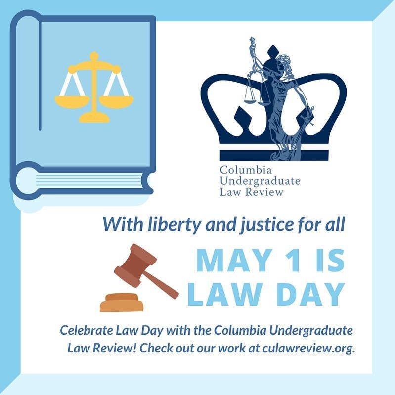 Happy Law Day 2022! Celebrate by diving into undergraduate legal scholarship at culawreview.org!