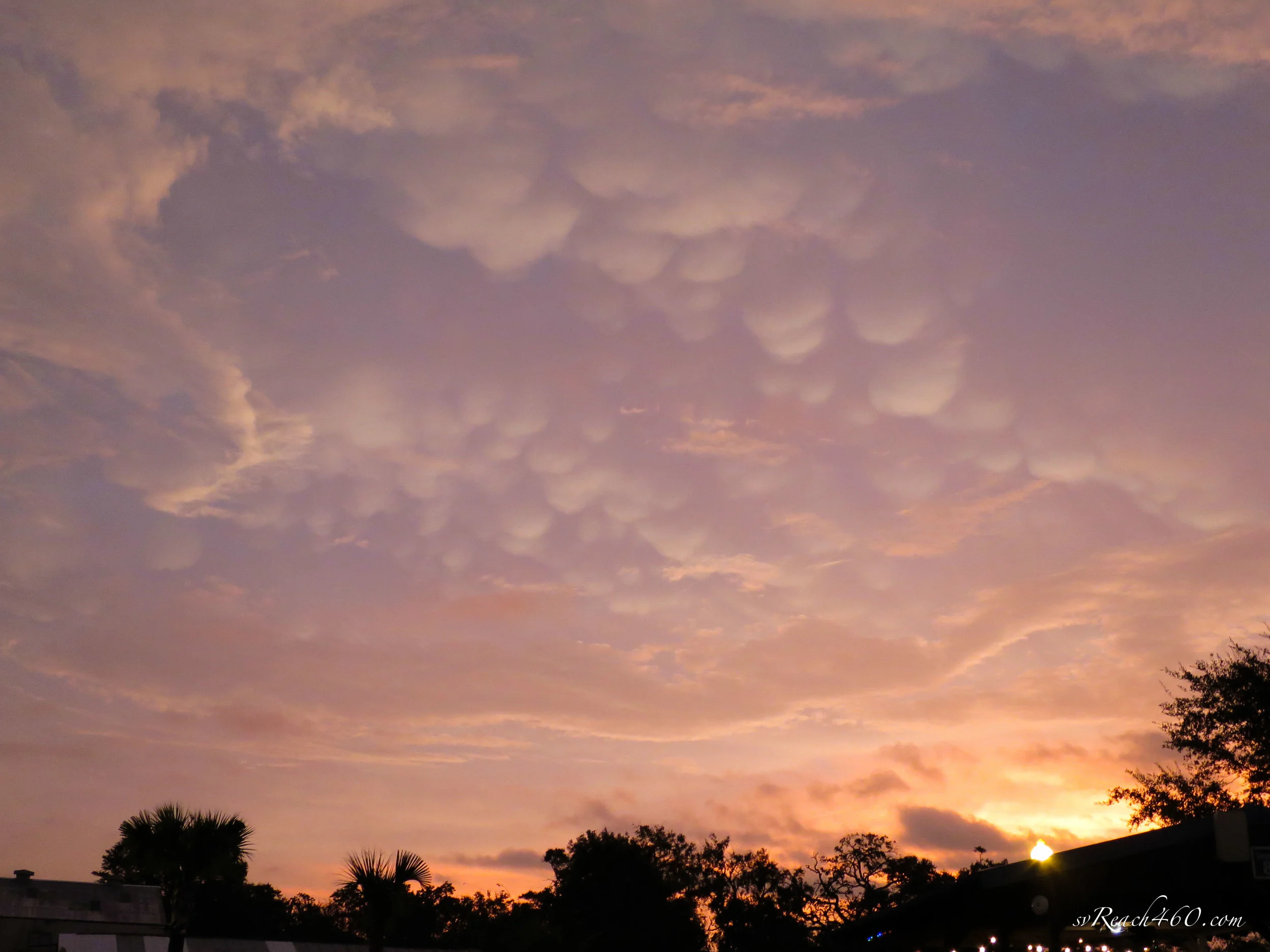Mammatus clouds