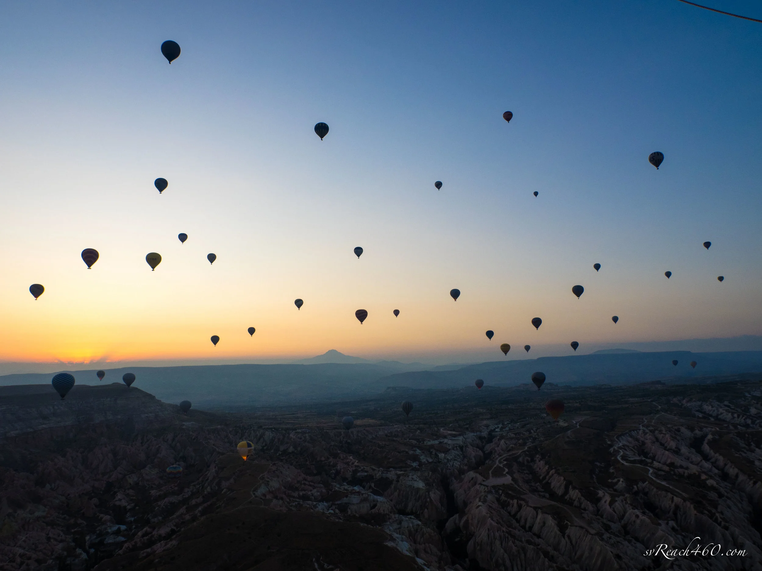 Sunrise over Cappadocia