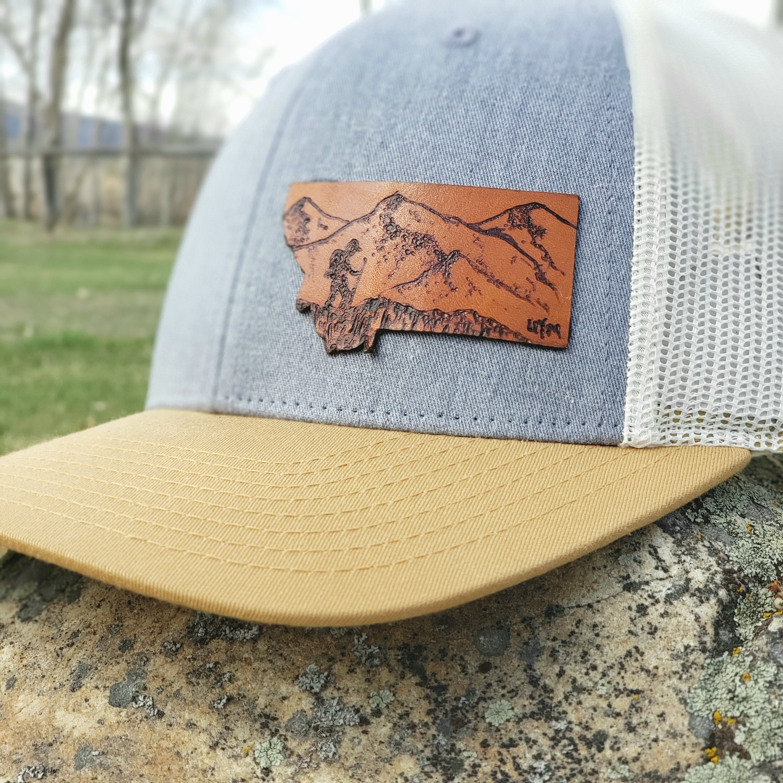 Hike Montana Leather Patch Hat — Uniquely Yours Montana