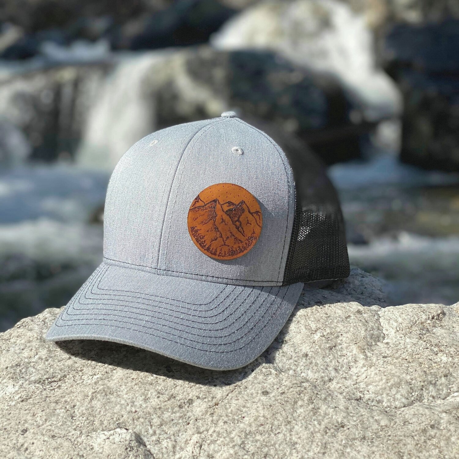 Custom Leather Patch Hat with Your Logo – KC Laser Co