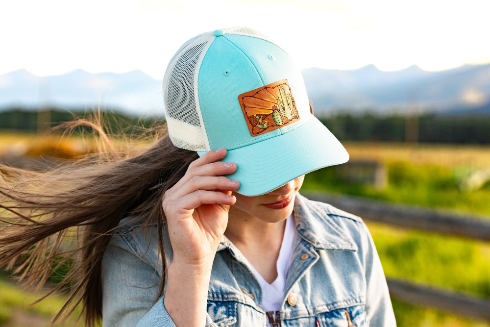 Hike Montana Leather Patch Hat — Uniquely Yours Montana