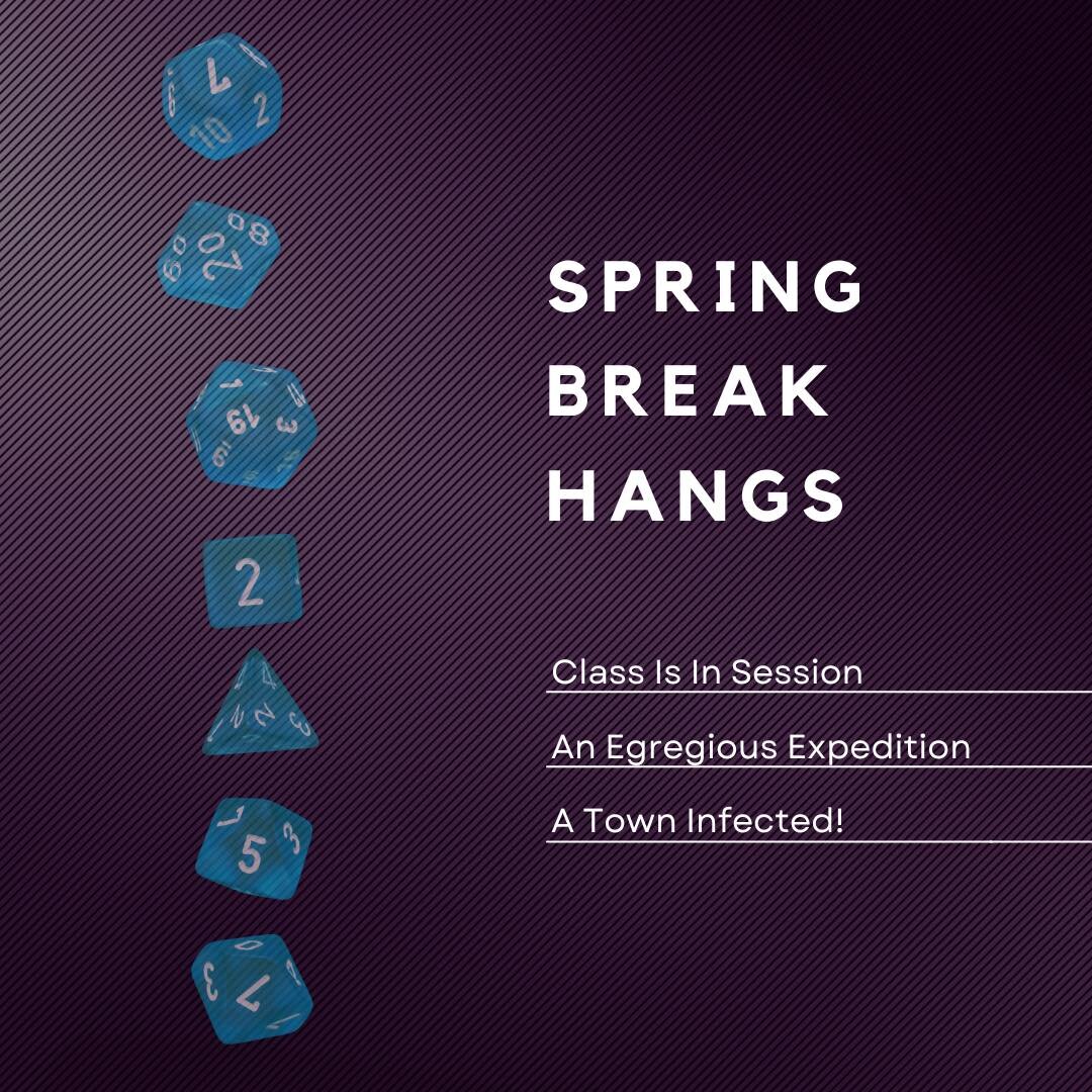 School&rsquo;s out! Let&rsquo;s play! 

This list features our most straight forward adventures that are high on combat and role play but low on investigation and puzzling. May your spring breaks be restful and fun! 

Follow the link in our bio to bo