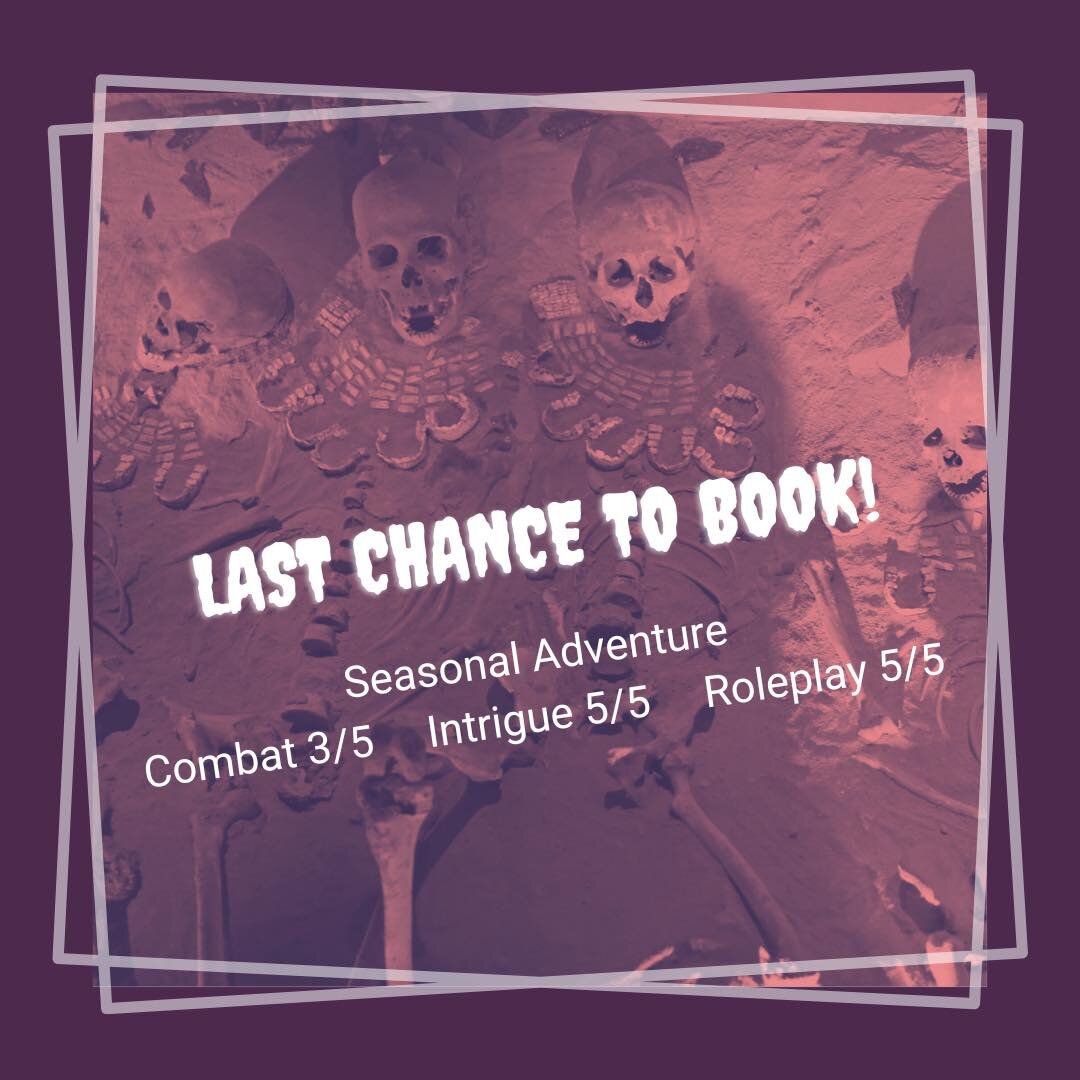 It&rsquo;s your final weekend to book &ldquo;You Can Take It With You&rdquo; before we send this adventure to the &ldquo;Disney&rdquo; Vault. 

Head on over to our website to see all of our original adventures that can be played in 3-4 hours! Link in