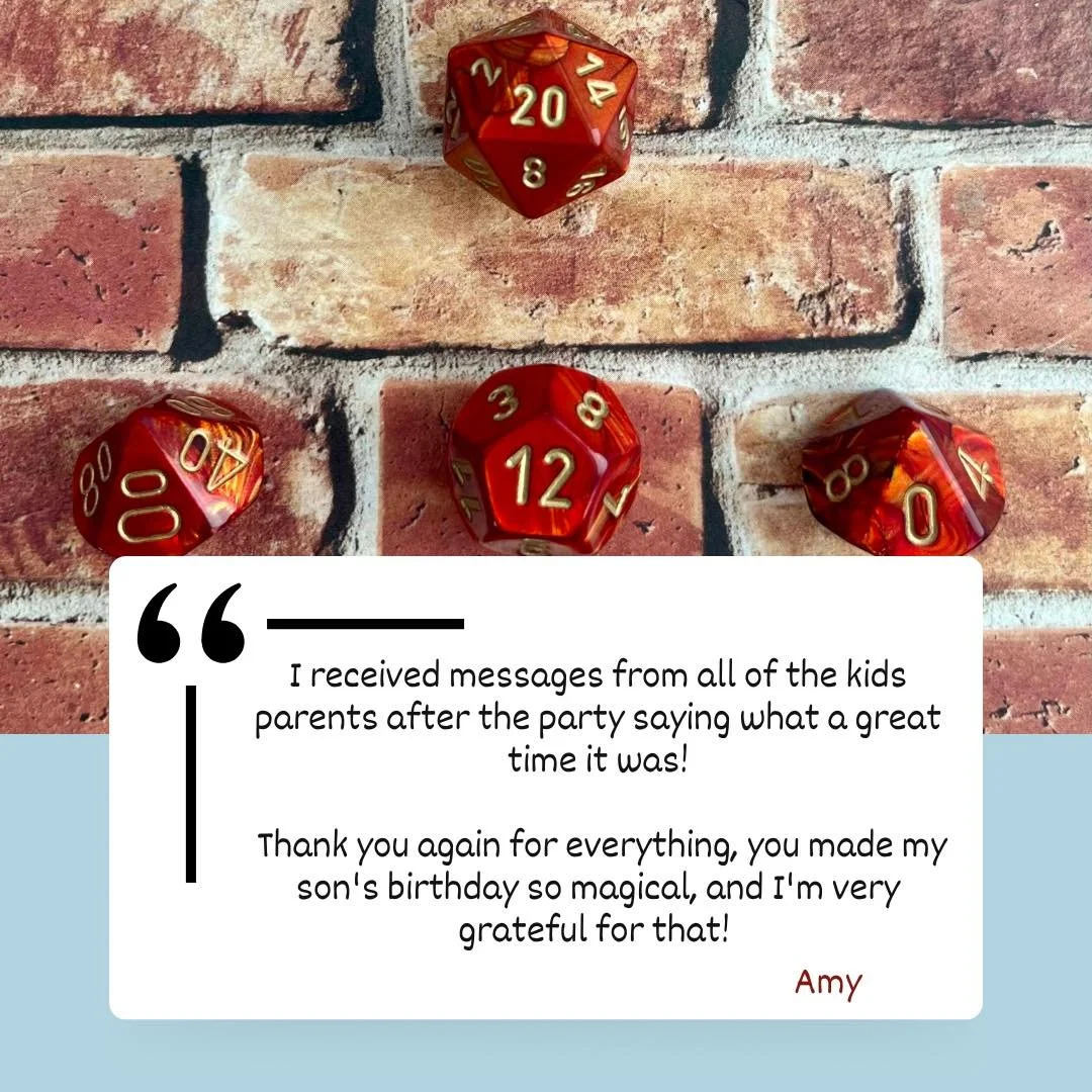 Thanks for booking us Amy and for letting us share your lovely words! We love Birthdays! 

#yycbirthdayparty #yyckidsbirthday #calgarykids #calgaryteens