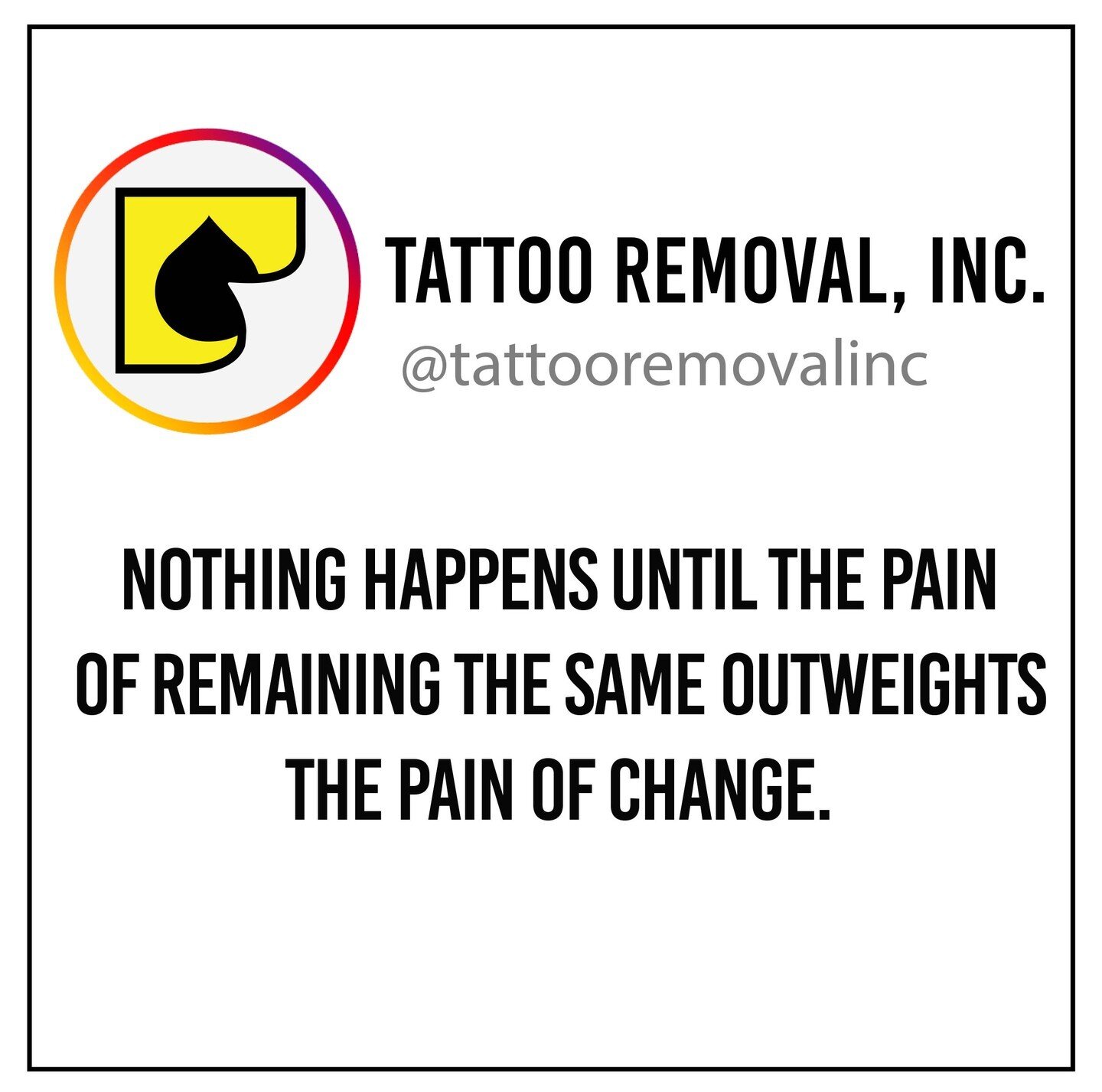 Tattoo Removal process is generally very fast, and many clients will return to work the same day as their treatment, so long as it doesn't pose a risk in terms of aftercare. We all know the saying of no pain no gain, so let us strip you of your ex-gi