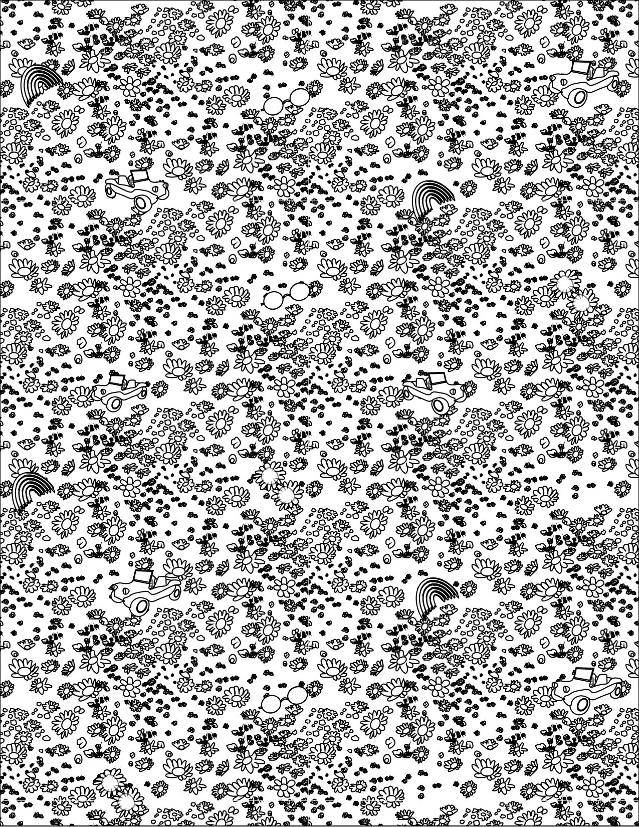 Collage Coloring Pages - Wild Collage Coloring Page 