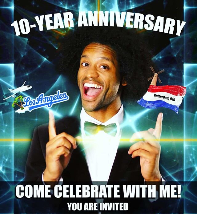 Wow... This Thursday is going to be my 10-YEAR Anniversary of me moving to LA!!! I am celebrating it big with friends, family and industry peers! Flying home (The Netherlands) for a couple of days to celebrate this milestone with loved ones!

For my 