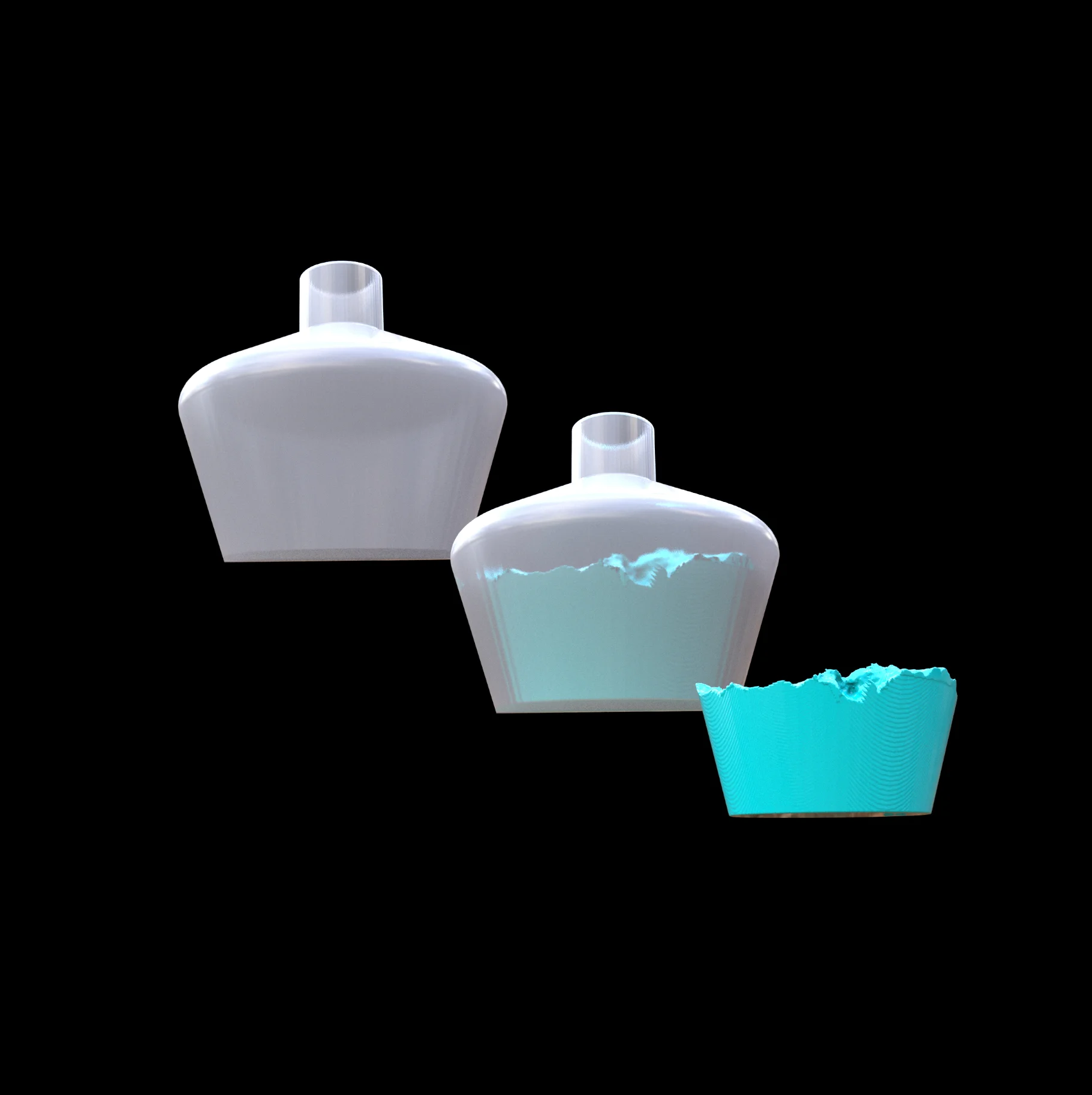 Glass Bottle Renders