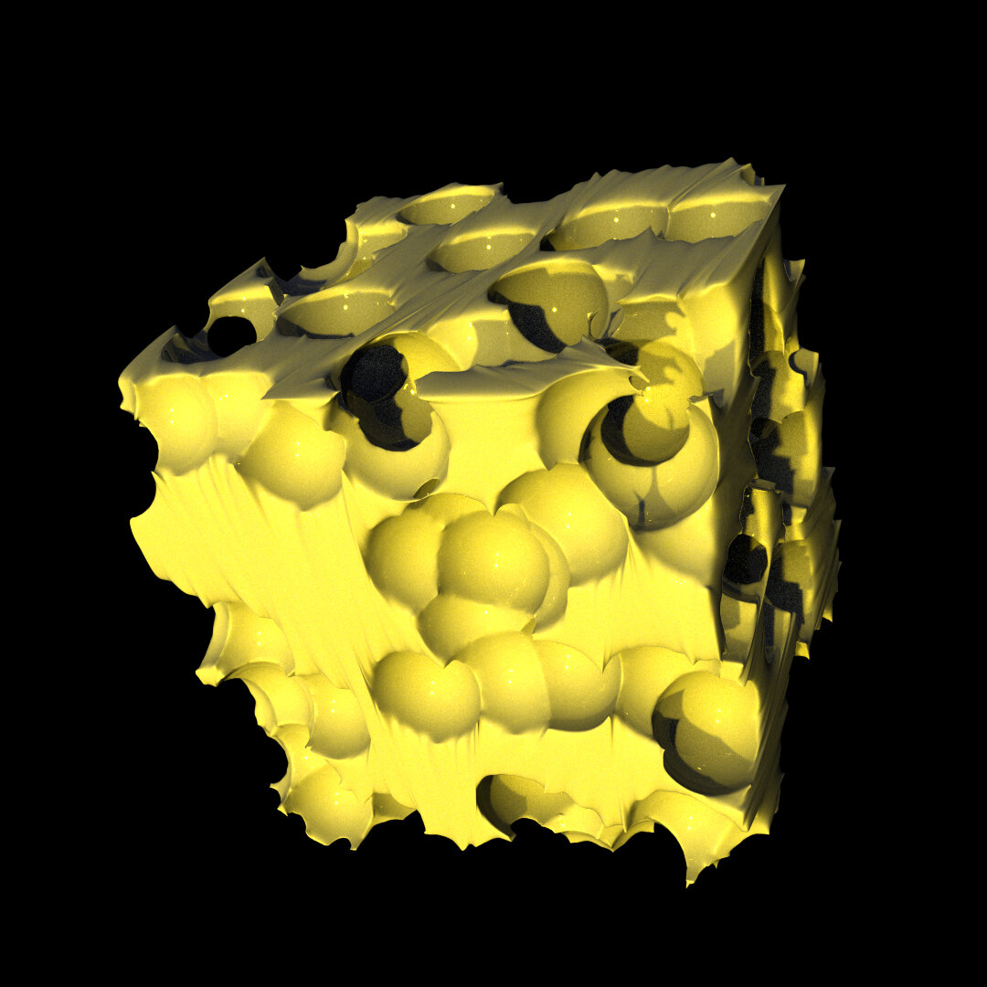 Another version with more holes of the cube.