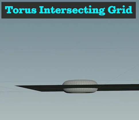 Torus and Ground Plane Overlap
