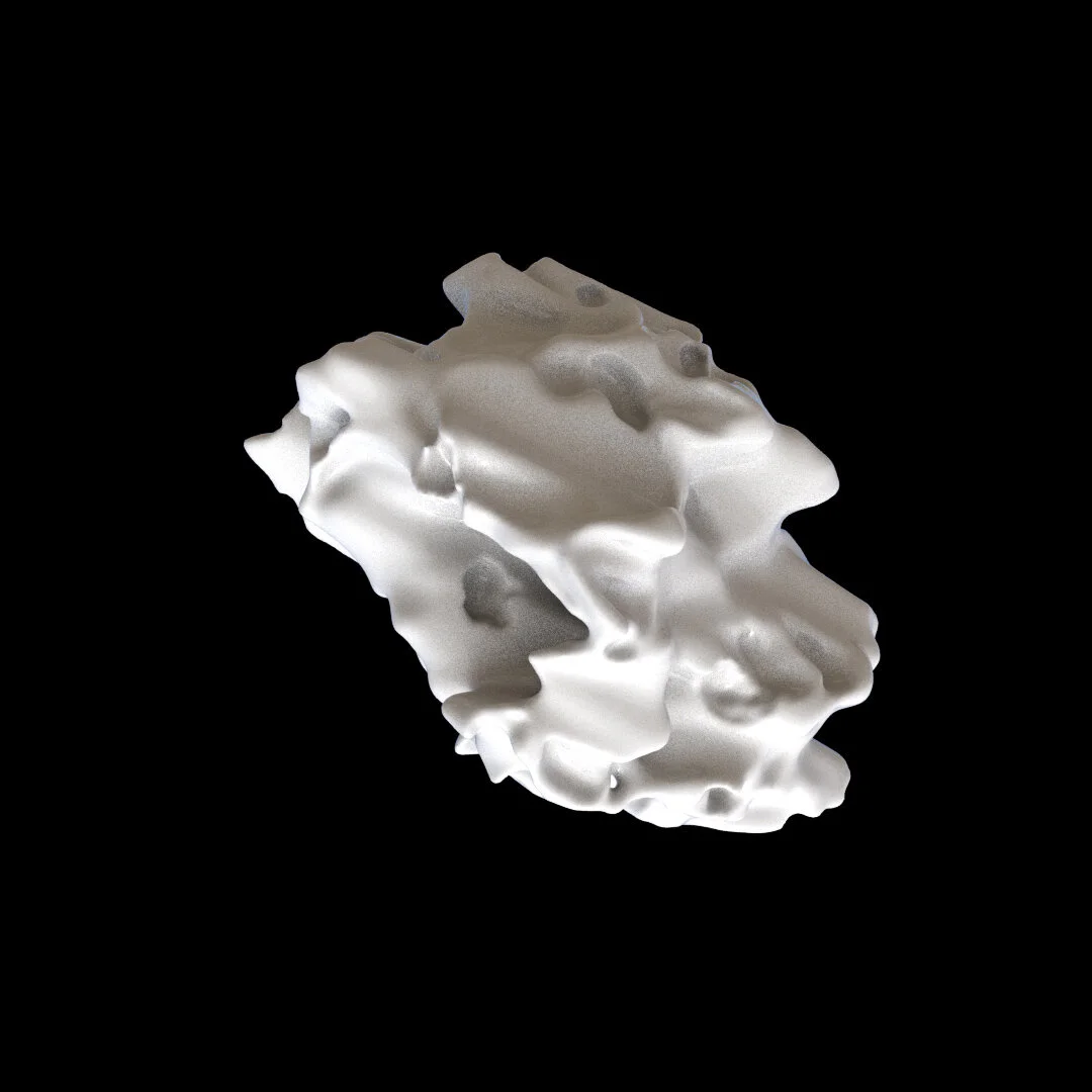 Render from Disintegration_and_Growth_vdbadvect.hiplc File